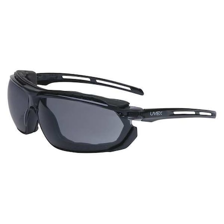 Tirade™, Safety Glasses, Anti-Fog, Gray Lens, Black Frame, Frameless MPN:S4041