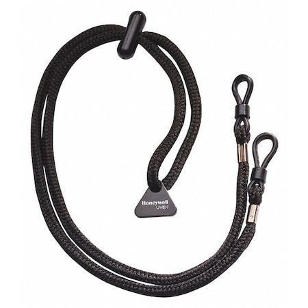 Eyewear Retainer, Black, 27 1/2 in Length, Nylon, Loop Attachment MPN:S501