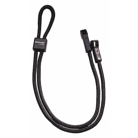 Eyewear Retainer, Black, 25 in Length, Nylon, Slip-On Attachment MPN:S515