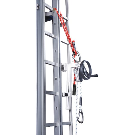 Rescue and Descent Device, 275 lb, Aluminum, Stainless Steel, For Use With: Full Body Harness MPN:SE/75FT