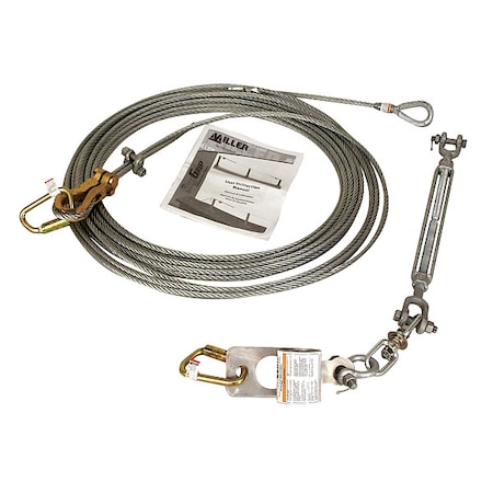 TechLine 20FT All Ss Ll W/Comboclampthimb, 20 ft. Length, 310 lb Weight Capacity MPN:SGLLK-FS/20FT