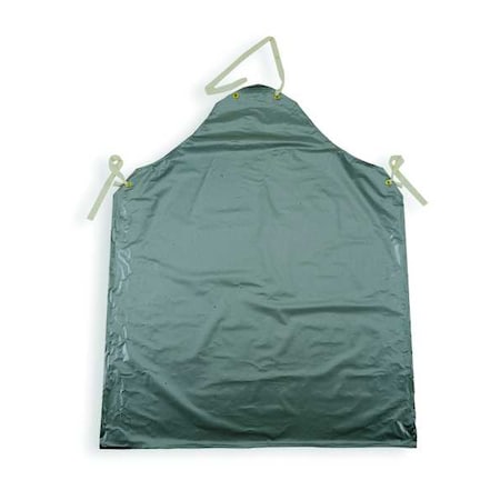 Disposable Bib Apron, EVOH, Polyethylene, Sealed, 2.7 mil, 45 in, Silver, 45 in x 36 in MPN:SSA