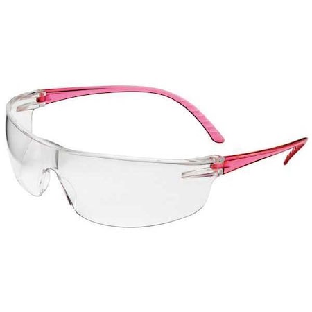 SVP200, Safety Glasses, Anti-Fog, Clear Lens, Pink Frame, Frameless MPN:SVP208