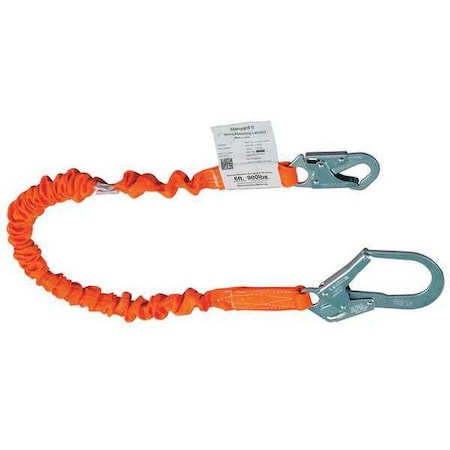 Titan™ Stretchable Shock Absorbing Lanyard, 6 ft. Length, Snap Hook, Steel, 1 Leg(s) MPN:T5112SS-Z7/6FTAF