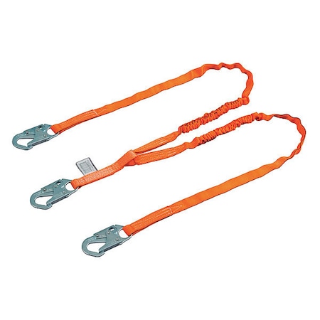 Titan™ Shock Absorbing Lanyard, 6 ft. Length, Snap Hook, Steel, 2 Leg(s), 310 lb. Weight Capacity MPN:T5121-Z7/6FTAF