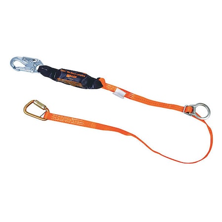 Titan™ Shock Absorbing Lanyard, 6 ft. Length, Snap Hook, Steel, 1 Leg(s), 310 lb. Weight Capacity MPN:T6111TB-Z7/6FTAF
