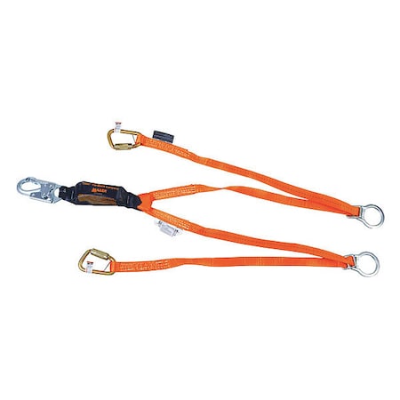 Titan™ Shock Absorbing Lanyard, 6 ft. Length, Snap Hook, Steel, 2 Leg(s), 310 lb. Weight Capacity MPN:T6121TB-Z7/6FTAF