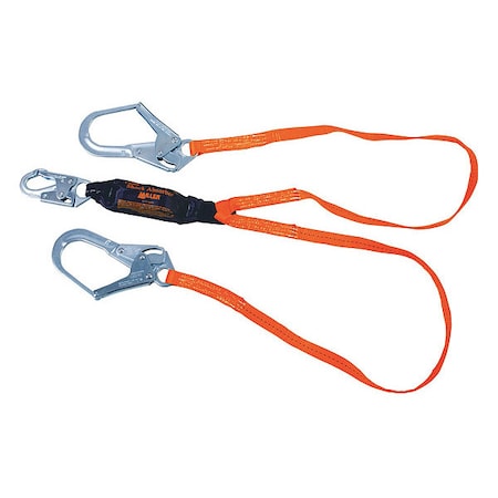 Titan™ Shock Absorbing Lanyard, 6 ft. Length, Snap Hook, Steel, 2 Leg(s), 310 lb. Weight Capacity MPN:T6122-Z7/6FTAF
