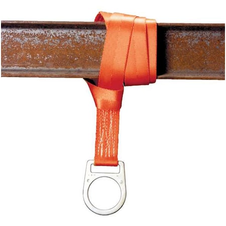 Cross Arm Strap, 4 ft Length, 400 lb Weigth Capacity, Polyester Anchor, D-Ring MPN:T7314/4FTAF