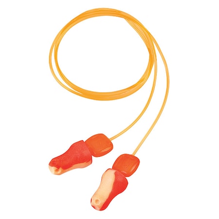 TrustFit Plus Reusable Foam Ear Plug, Bell Shape, 31 dB, Orange, 100 PK MPN:TF-PLUS-30