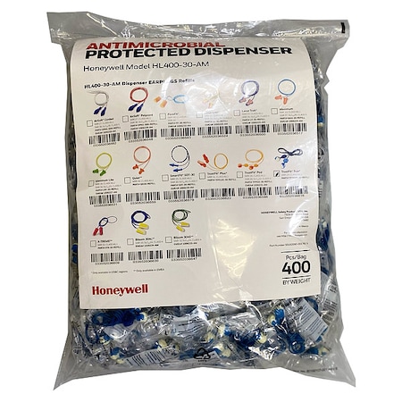 HL400 Earplug Dispenser Refill, Foam, Pod, 28 dB NRR, Corded MPN:TFPOD-30-REFILL