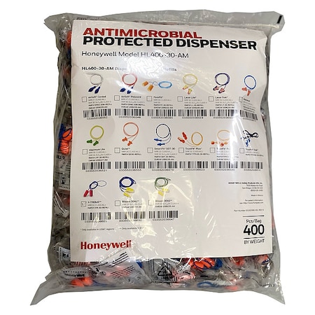 HL400 Earplug Dispenser Refill, Foam, Bullet, 32 dB NRR, Corded MPN:XTR-30-REFILL