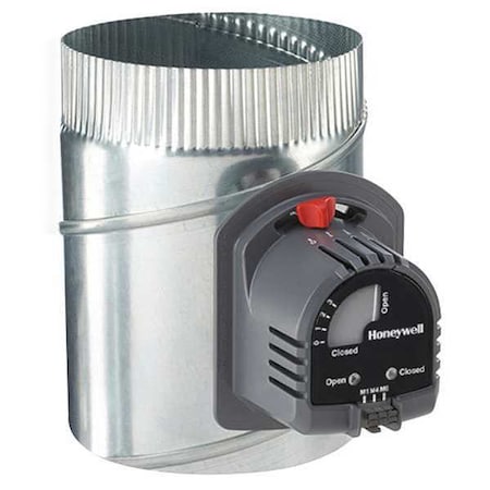 Round Damper, Gr/Rd/Steel, 6 in. Dia. MPN:ARD6TZ