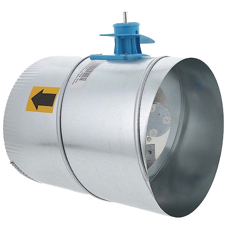 Bypass Damper, Gr/Rd/Steel, 8 in. Dia. MPN:CPRD8