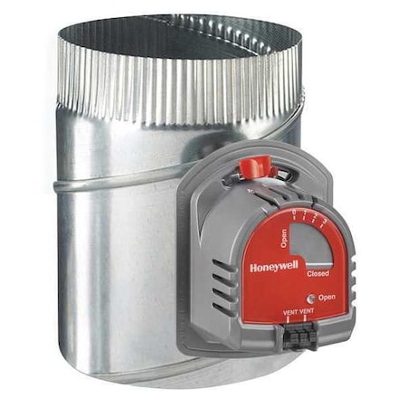 Round Damper, Gr/Rd/Steel, 6 in. Dia. MPN:EARD6TZ