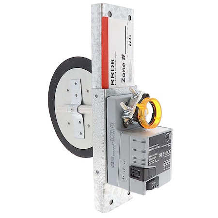 Round Motorized Damper, Retrofit, Dia 6 In MPN:RRD6