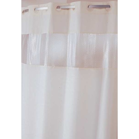 Shower Curtain, Plastic, Beige, 71 in W, 77 in L MPN:HBH41BUB05WAM