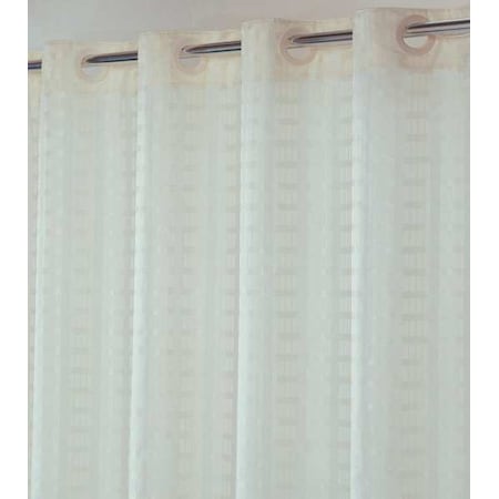Shower Curtain, Polyester, Beige, 71 in W, 74 in L MPN:HBH43LIT05