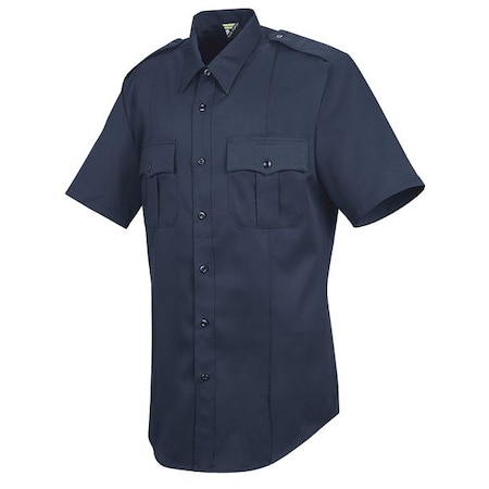 Men's Tactical Shirt, 35% Cotton, 65% Polyester, Button Front, 2 Pocket(s), Dark Navy, 19.5 MPN:HS1208 SS 195