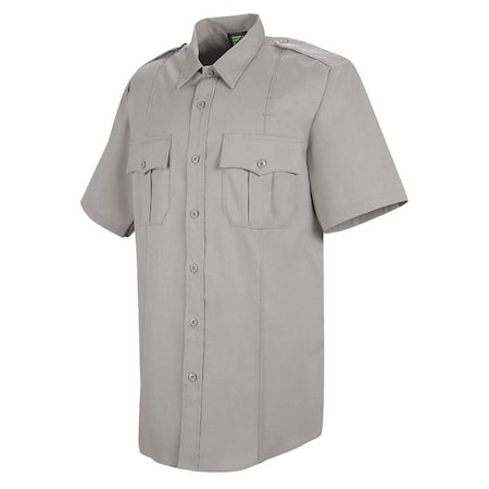 Men's Tactical Shirt, 35% Cotton, 65% Polyester, Button Front, 2 Pocket(s), Gray, 19.5 MPN:HS1209 SS 195