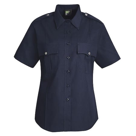 Women's Tactical Shirt, 35% Cotton, 65% Polyester, Button Front, 2 Pocket(s), Dark Navy, L MPN:HS1266 SS L