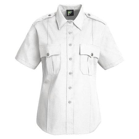 Women's Tactical Shirt, 35% Cotton, 65% Polyester, Button Front, 2 Pocket(s), White, S MPN:HS1270 SS S