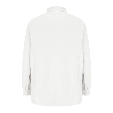 Long Sleeve Polo Shirt, 63% Cotton/37% Polyester, White, L MPN:HS5130 RG L
