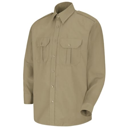 Mens Ls Khaki Security Shirt Epault MPN:SP56KH L 323