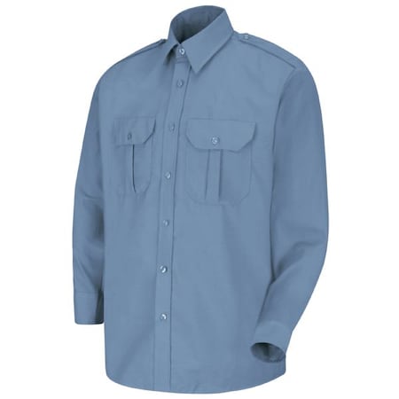 Mens Ls Med Blue Security Sht Epaul MPN:SP56MB 3XL367