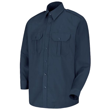 Mens Ls Navy Security Shirt Epaulet MPN:SP56NV M 323