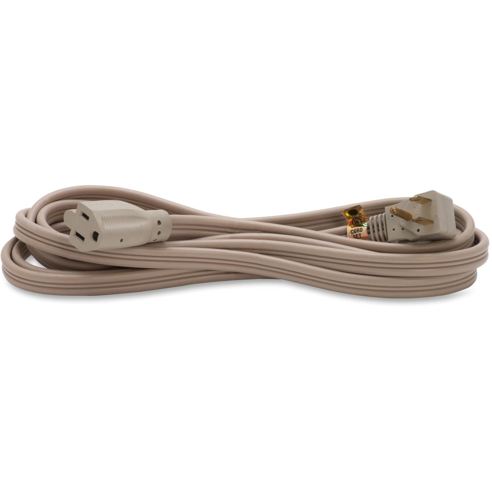 Compucessory Heavy Duty Indoor Extension Cord - 14 Gauge - 125 V AC / 15 A - Gray - 9 ft Cord Length - 1 (Min Order Qty 4) MPN:25146
