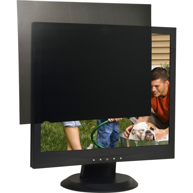 Business Source 17in Monitor Blackout Privacy Filter Black - For 17inLCD Monitor - 5:4 - Anti-glare - 1 Pack MPN:20665