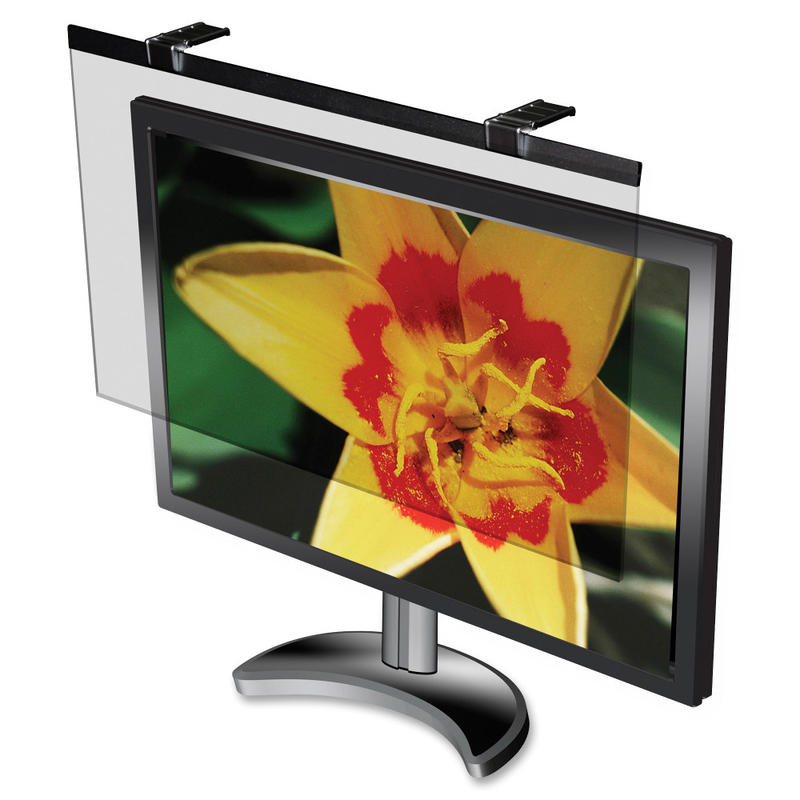 Business Source Wide-screen LCD Anti-glare Filter Black - For 24in Widescreen LCD Monitor - 16:10 - Acrylic - Yes - 1 Pack MPN:59021