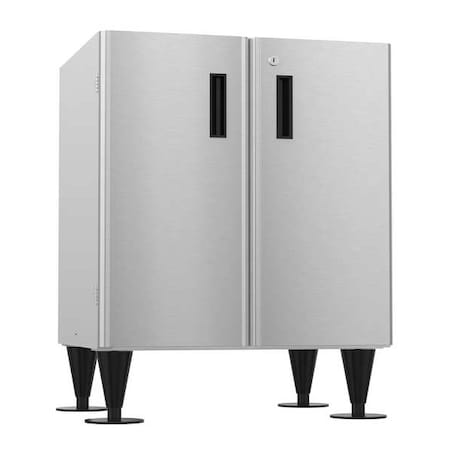 Icemaker/Dispenser, Silver, SS, 32 3/4