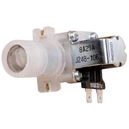 Water Valve, Black;Silver;White, 2 in H MPN:3U0136-01