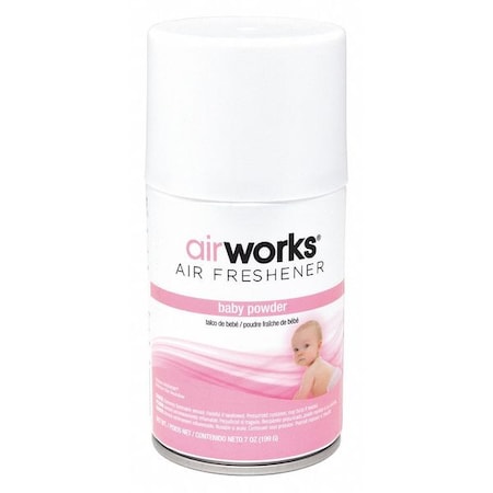 Air Freshener Refill, Airworks, 7 oz, 30 day Refill Life, Baby Powder 12 PK MPN:07909