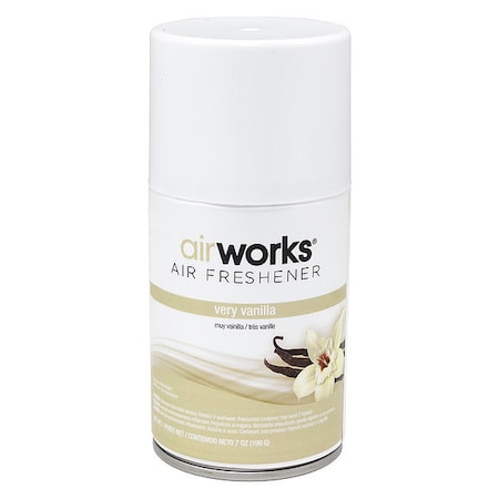 Air Freshener Refill, Airworks, 7 oz, 30 day Refill Life, Vanilla 12 PK MPN:07915
