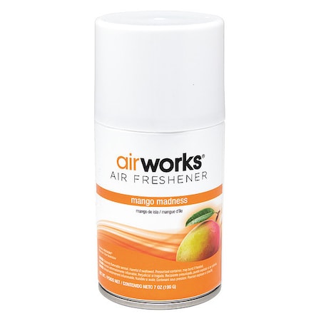 Air Freshener Refill, Airworks, 7 oz, 30 day Refill Life, Mango 12 PK MPN:07917