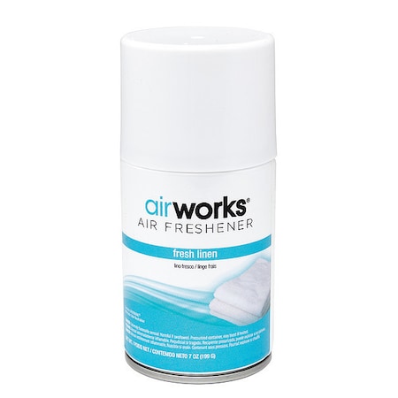 Air Freshener Refill, Airworks, 7 oz, 30 day Refill Life, Linen 12 PK MPN:07918