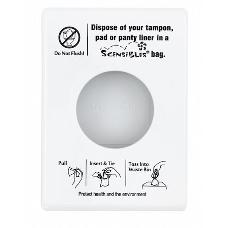 Sanitary Disposal Bag Dispenser, 5-1/4