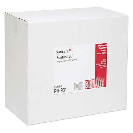 Cleaning Wipes, Dispenser Box, White, PK100 MPN:M-PR931