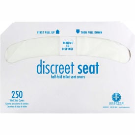 Hospeco Discreet Seat® 1/2 Fold Toilet Seat Covers - 250 Covers/Pack 20 Packs/Case - DS-5000 DS-5000