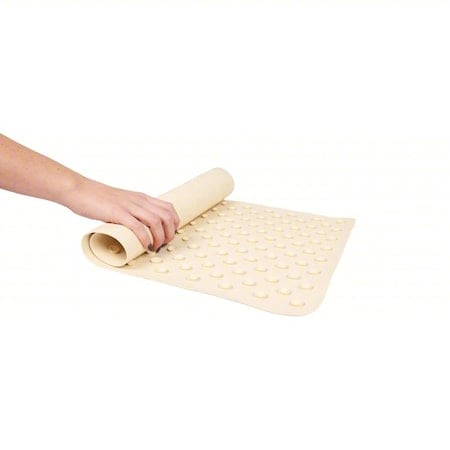 H1S Rubber Bath Mat, Small Ecru 14x22 MPN:1422BM-EC