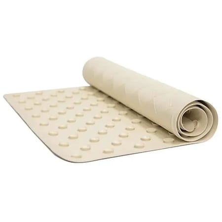 H1S Rubber Bath Mat, Medium Ecru 16x28 MPN:1628BM-EC