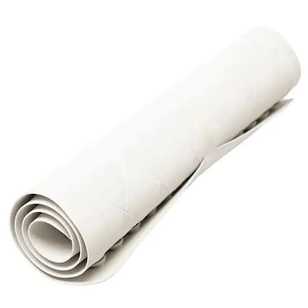 H1S Rubber Bath Mat, Medium White 16x28 MPN:1628BM-WH