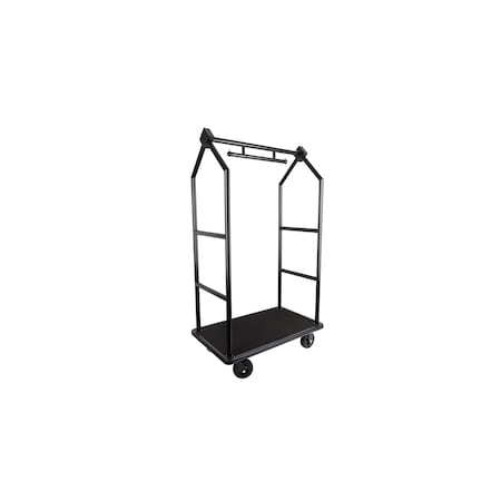Contemporary Bellman's Cart, Black Powder Coated Finish MPN:BCF105BL