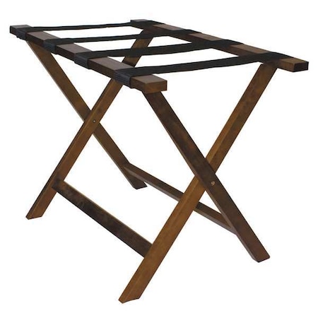 Luggage Rack, Wood, 20 In H, Holds 300 lb MPN:LRWSTD01