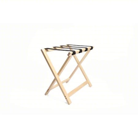 Deluxe Wood Luggage Rack, Natural Finish MPN:LRWSTDNAT