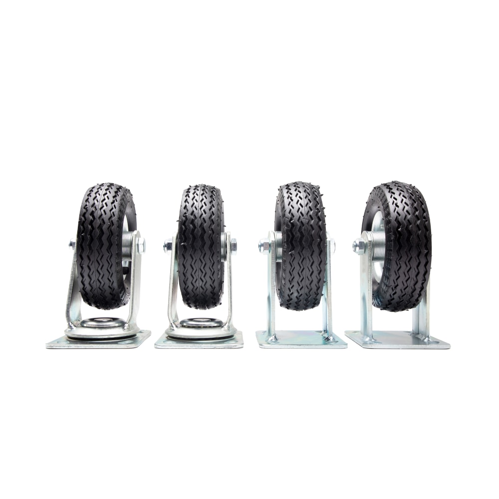 Hospitality 1 Source Pneumatic Wheels, 6in, Black, Set Of 4 Wheels MPN:BCWHP6