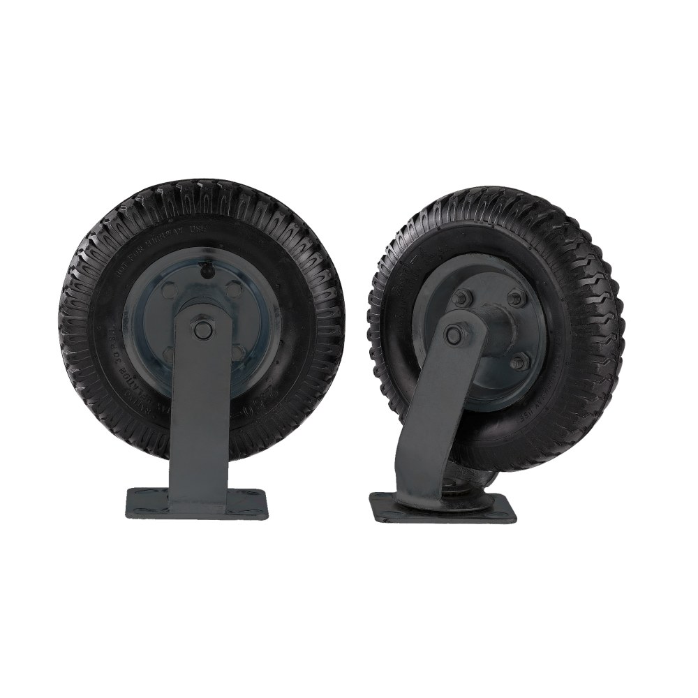 Hospitality 1 Source Pneumatic Wheels, 8in, Black, Set Of 4 Wheels MPN:BCWHP8-BL